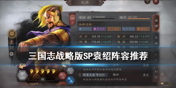 三国志战略版SP袁绍阵容推荐（三国志战略版SP袁绍阵容）