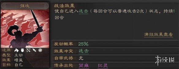 三国志战略版瞋目横矛战法攻略