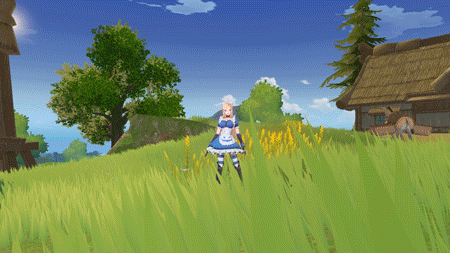 风云岛行动猫女鬼面爱丽丝皮肤特效