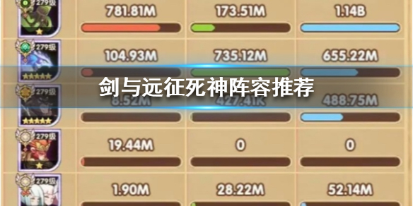 剑与远征死神阵容怎么搭配 剑与远征最佳阵容推荐