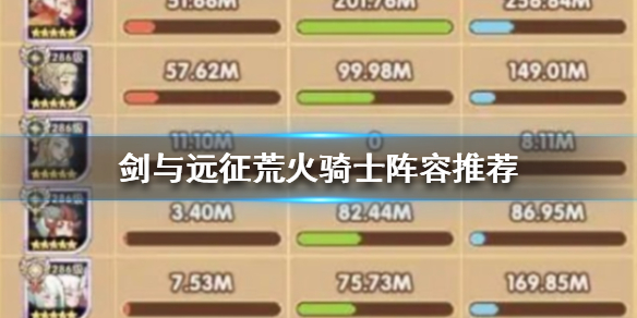 剑与远征荒火骑士阵容怎么搭配 剑与远征荒火骑士阵容怎么搭配最好