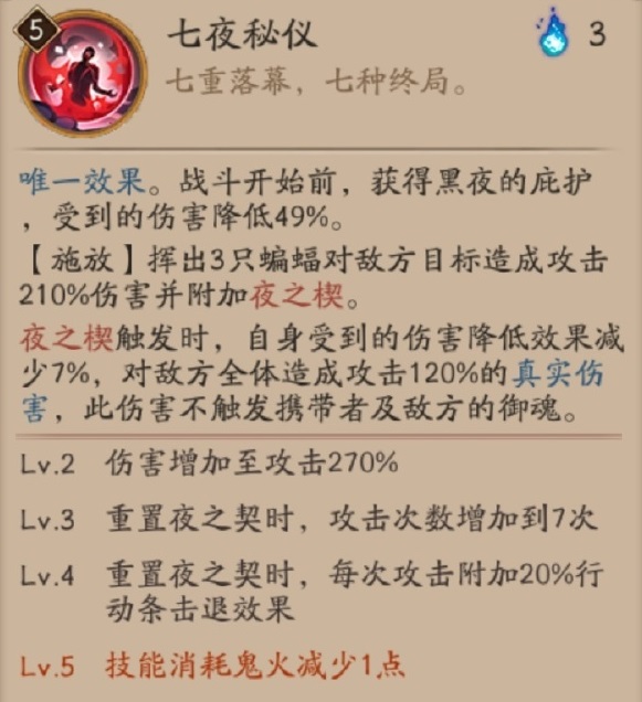 阴阳师夜刀神技能是什么