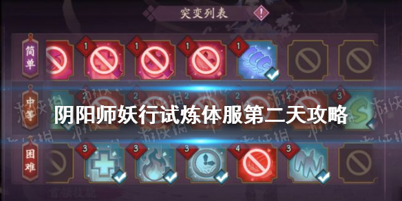 阴阳师妖行试炼第二天阵容 阴阳师妖行试炼第4天阵容