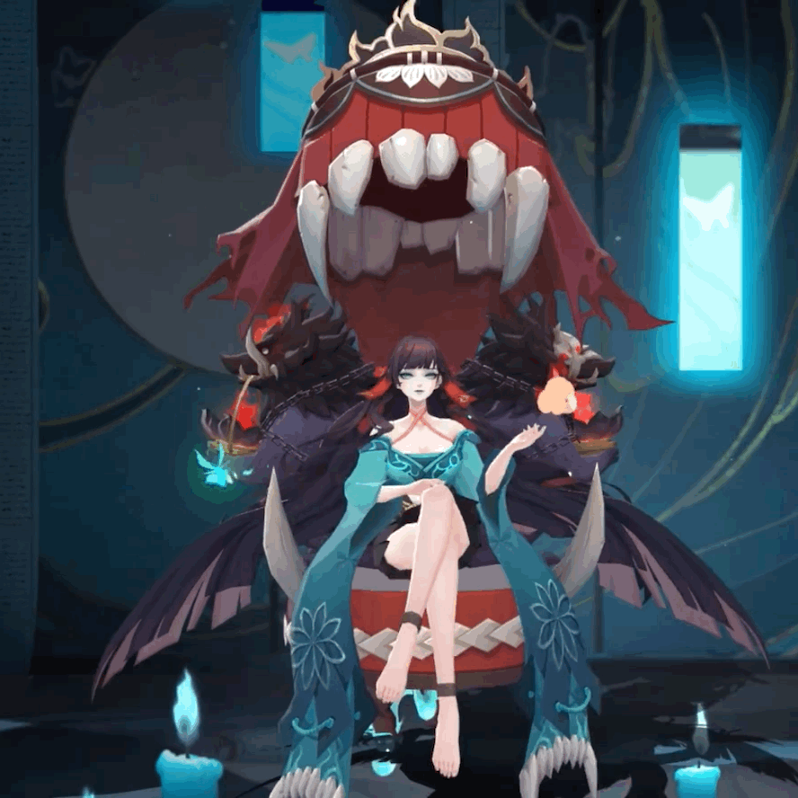 阴阳师浮世青行灯皮肤祭夜幽火