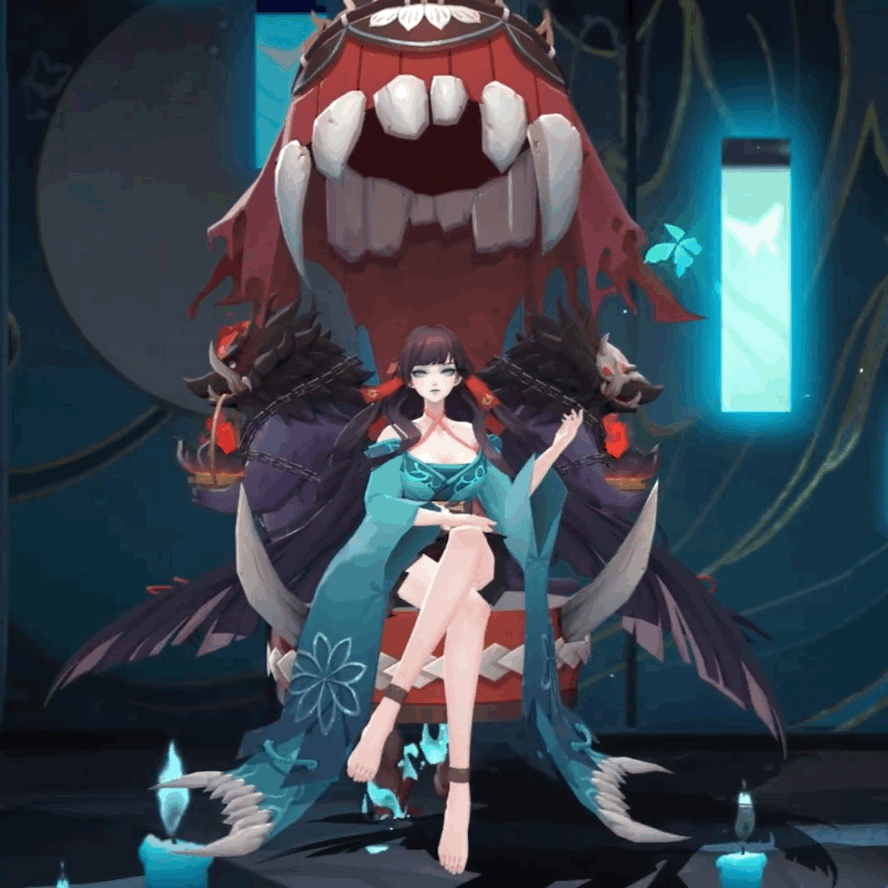 阴阳师浮世青行灯皮肤祭夜幽火