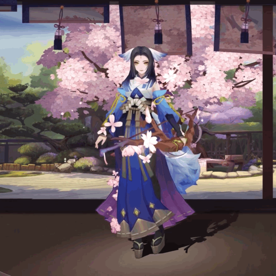 阴阳师白狼皮肤步影舞