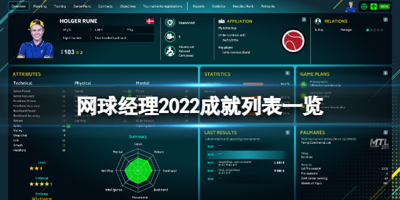 网球经理2022游戏有哪些成就（网球发展历程）