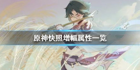 原神快照属性有哪些（原神快照什么意思）