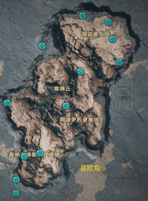 刺客信条奥德赛奥利哈刚介绍 奥利哈刚全获取地图一览